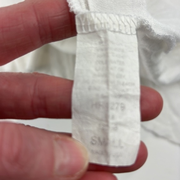 Elan oversized white asymetrical ½ sleeve top - Picture 9 of 9